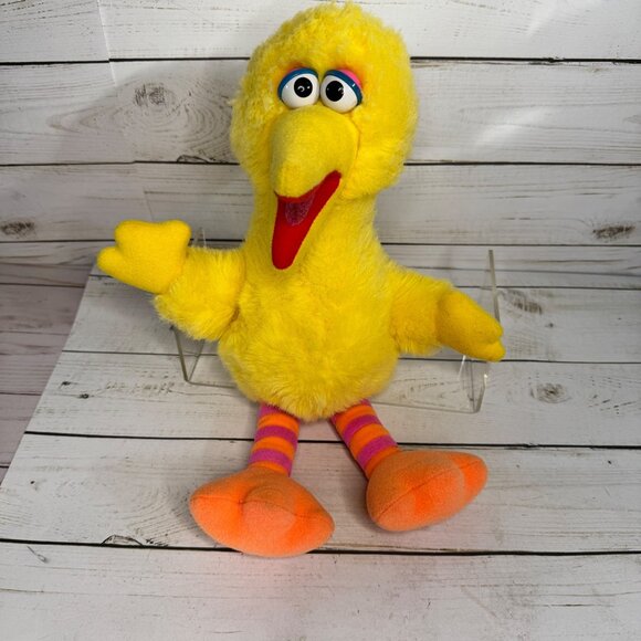 Vintage 1986 Playskool Sesame Street Big Bird 13" Plush Toy Made in Korea Muppet - Picture 1 of 12